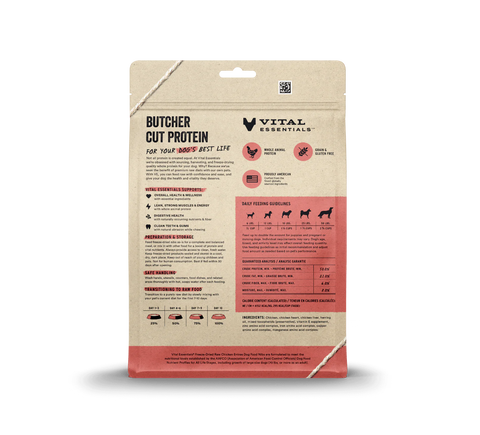 Vital Essential Freeze-Dried Raw Chicken Nibs Dog Food
