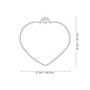 MyFamily USA ID Tags Shine Big Glitter Hearts