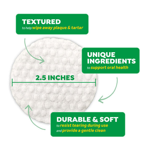 TropiClean Fresh Breath Dental Wipes for Dogs (50 ct)