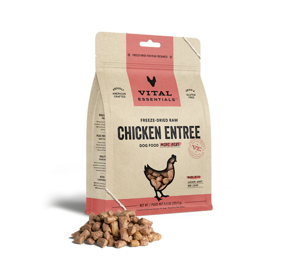 Vital Essentials Freeze-Dried Chicken Mini Nibs Dog Food