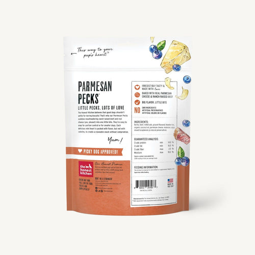 Honest Kitchen Parmesan Pecks - Beef, Parmesan & Blueberry Recipe (8 oz)