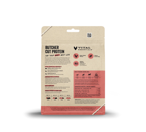 Vital Essentials Freeze-Dried Raw Protein Mix-In Chicken Recipe Ground Topper for Dogs (6 oz)