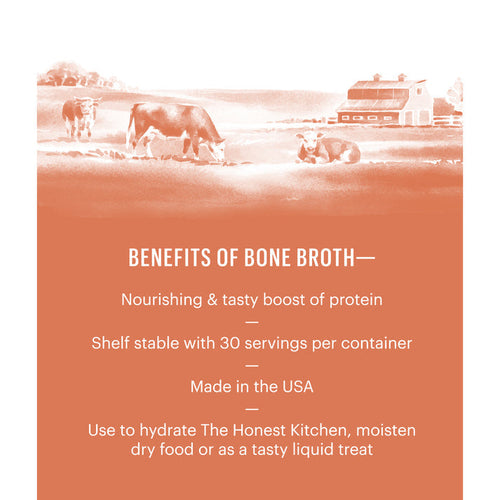The Honest Kitchen Instant Bone Broth - Beef with Turmeric (3.6-oz)