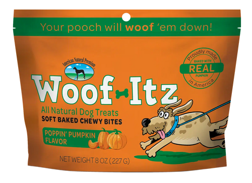 American Natural Premium Woof-Itz Poppin' Pumpkin Flavor Soft Baked Dog Treats