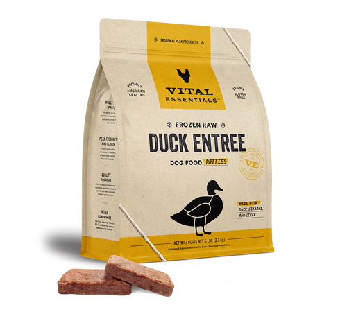 Vital Essentials Duck Entree Frozen Raw Dog Food
