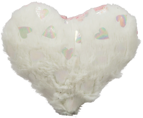 HuggleHounds Valentine's Day Pearlescent Heart Plush Dog Toy