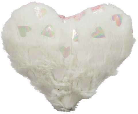 HuggleHounds Valentine's Day Pearlescent Heart Plush Dog Toy