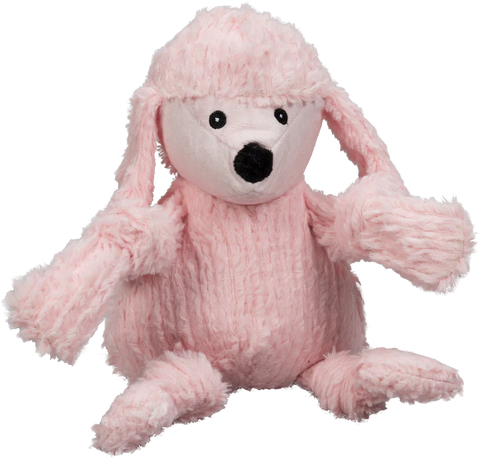 Huggle Hounds Diva Pink Poodle Knottie Plush Dog Toy