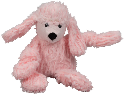 Huggle Hounds Diva Pink Poodle Knottie Plush Dog Toy