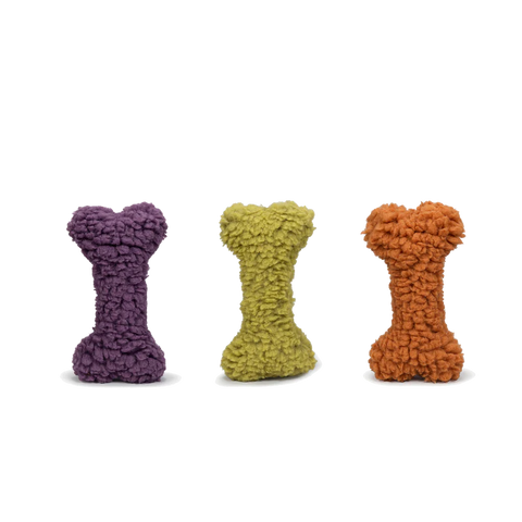 HuggleHounds HuggleFleece 12" Assorted Colors Plush Dog Toy