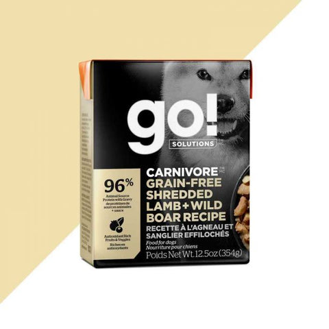 Petcurean Go! Wet Dog Food Tetra Packs 12.5oz