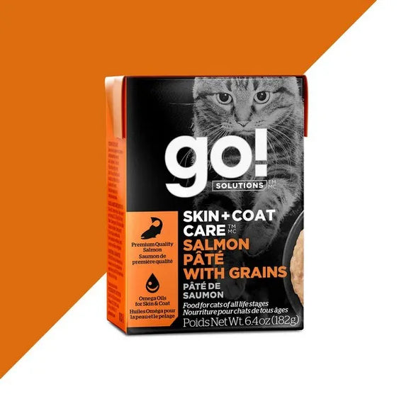 Petcurean Go! Skin & Coat Care Salmon Pate Wet Cat Food 6.4 oz