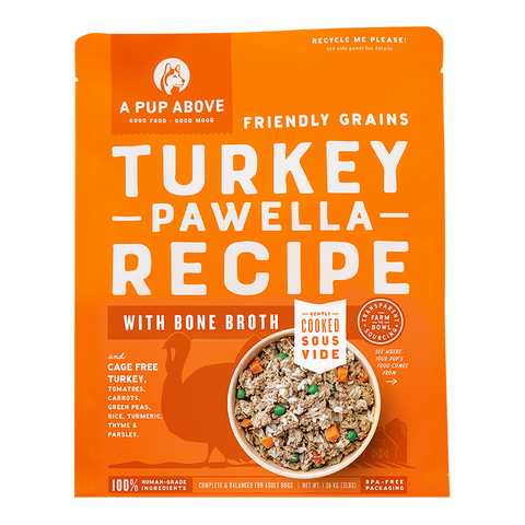 A Pup Above Turkey Pawella Whole Grain Gently Cooked Frozen Dog Food