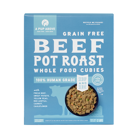 A Pup Above Whole Food Cubies Grain Free Beef Pot Roast Dry Dog Food