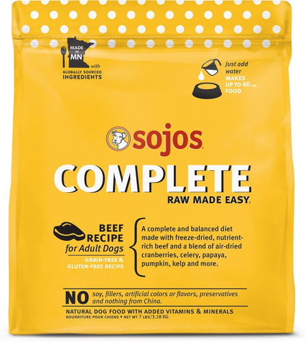 Sojos Complete Beef Dog Food Mix