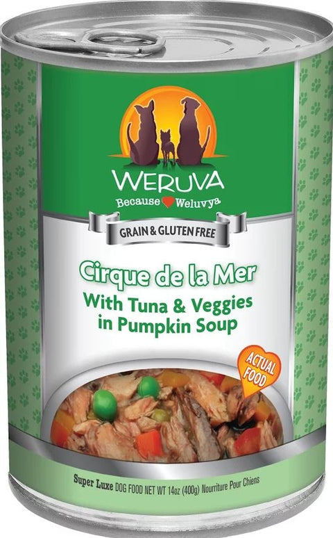 Weruva Cirque de la Mer with Tuna and Veggies in Pumpkin Soup Canned Dog Food