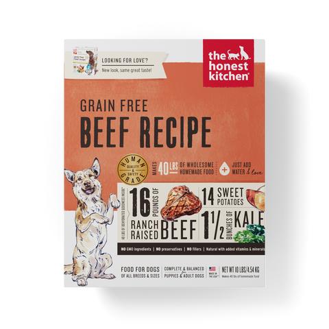 The Honest Kitchen Grain Free Beef Recipe Dehydrated Dog Food
