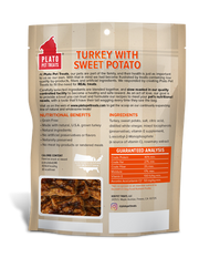 Plato Grain Free Real Strips Turkey With Sweet Potato Dog Treats