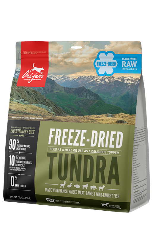 ORIJEN Grain Free Tundra Freeze Dried Dog Food