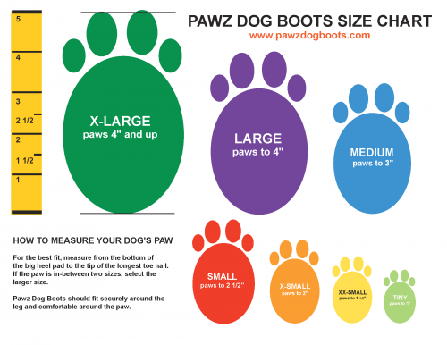 Pawz Waterproof Dog Boots