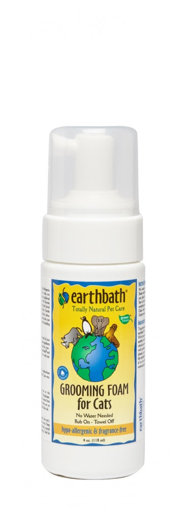 Earthbath Waterless Hypo-Allergenic Grooming Foam for Cats