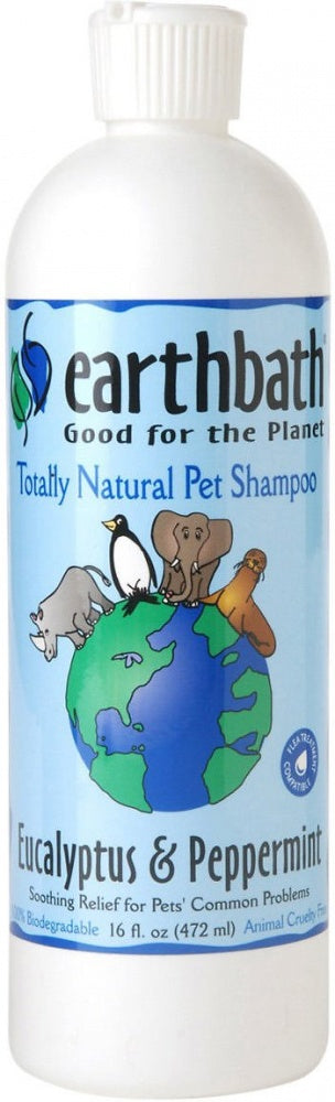 Earthbath Eucalyptus and Peppermint Shampoo for Dogs and Cats (16 oz. Bottle)