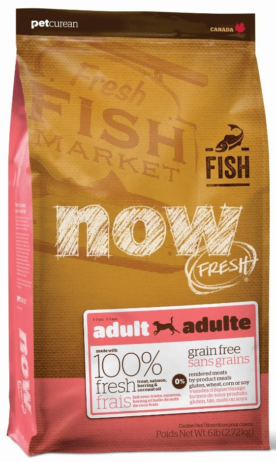 Petcurean Now Fresh Grain Free Fish Recipe Dry Dog Food