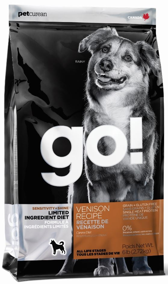 Petcurean Go! Sensitivities Venison Recipe Dry Dog Food