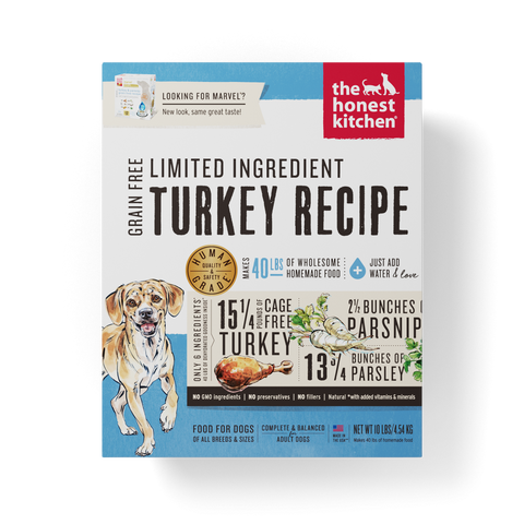 The Honest Kitchen Limited Ingredient Turkey Recipe Dehydrated Dog Food