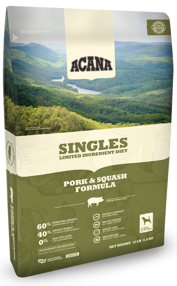 ACANA Singles Limited Ingredient Diet Pork and Squash Formula