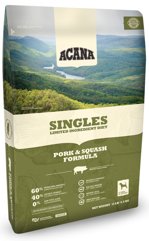 ACANA Singles Limited Ingredient Diet Pork and Squash Formula Grain Free Dry Dog Food