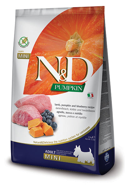 Farmina N&D Lamb, Blueberry & Pumpkin Mini Dry Dog Food