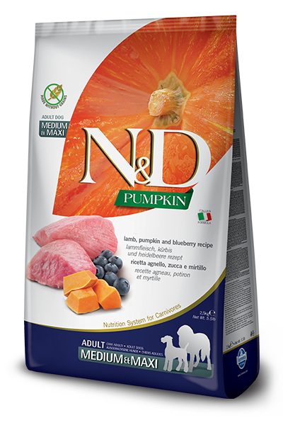 Farmina N&D Lamb, Blueberry & Pumpkin Med/Maxi Adult Dry Dog Food