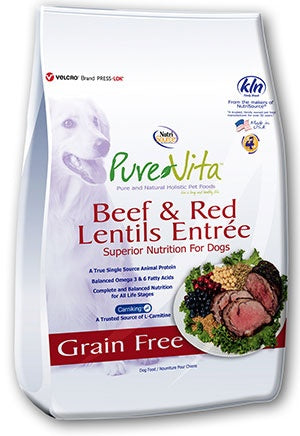 PureVita Grain Free Beef and Red Lentils Dry Dog Food