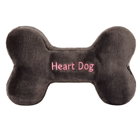 Fluff & Tuff Heart Dog Bone Plush Toy