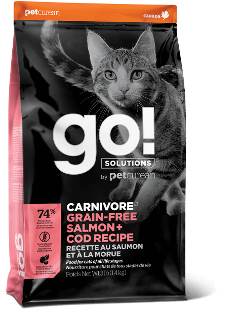 Petcurean Go! Carnivore Grain Free Salmon & Cod Recipe Dry Cat Food