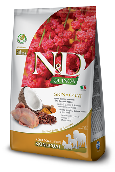 Farmina N&D Quinoa Skin & Coat Quail Adult Dog Food