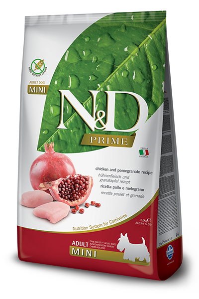 Farmina N&D Prime Formula Mini Chicken & Pomegranate Adult Dog Food (5.5-lb)