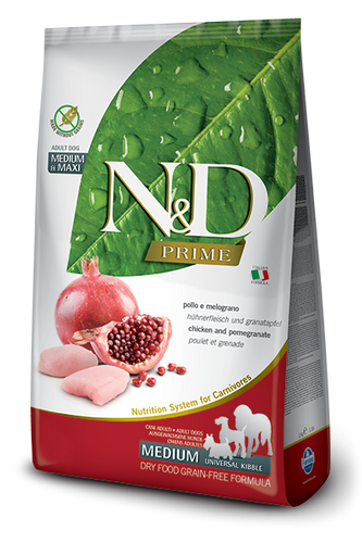 Farmina N&D Prime Formula Medium Chicken & Pomegranate Adult Dog Food (26.4-lb)