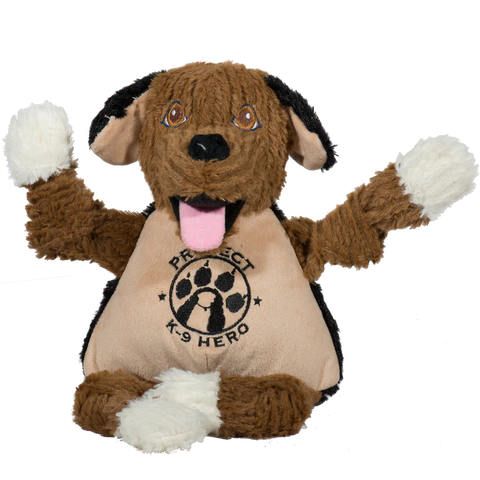 HuggleHounds HuggleCause Project K-9 Hero Flash Knottie Plush Dog Toy