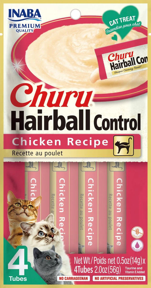 INABA Churu Hairball Control Chicken Flavor Cat Treats