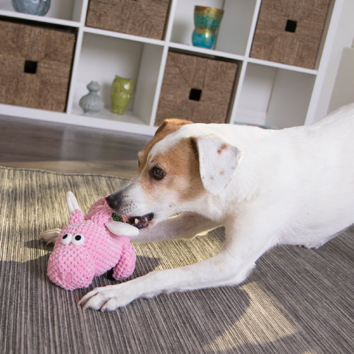 GODOG CHECKERS FLYING PIG (SMALL / PINK)