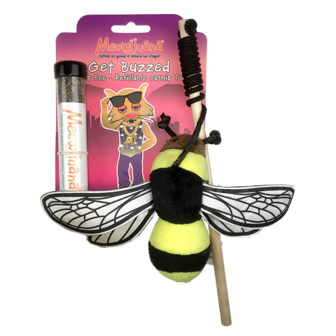 Meowijuana Get Buzzed Bee with Wand Toy