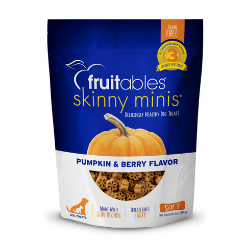 Fruitables Skinny Minis Pumpkin & Berry Soft Dog Treats