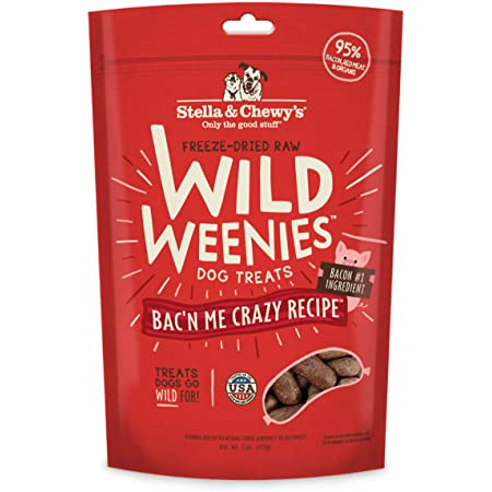 Stella & Chewy's Wild Weenies Grain Free Bacon Recipe Freeze Dried Raw Dog Treats