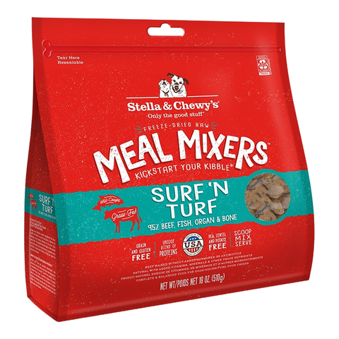 Stella & Chewy's Surf 'N Turf Freeze Dried Meal Mixers For Dogs
