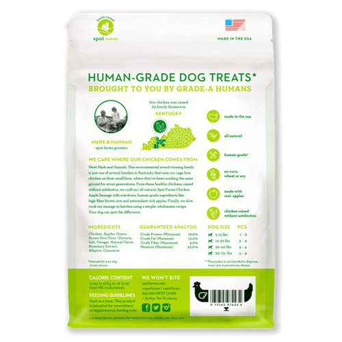 Spot Farms Chicken Apple Sausage Dog Treats (12.5-oz)