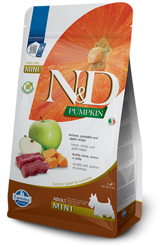 Farmina N&D Pumpkin Venison & Pumpkin Adult Mini Dog Food (4.4LB)