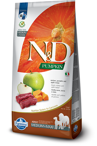 Farmina Venison & Apple Adult Medium & Maxi Dry Dog Food (26.4-lb)