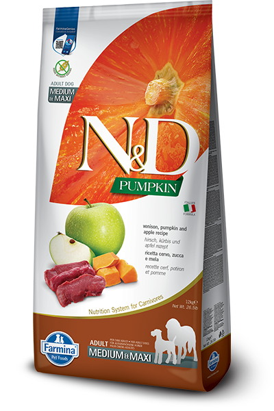 Farmina Venison & Apple Adult Medium & Maxi Dry Dog Food (26.4-lb)
